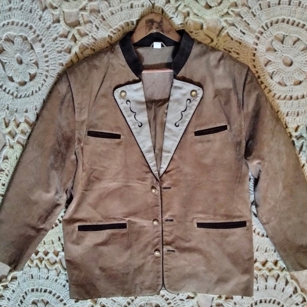 Traditional German leather coat Herrentrachten